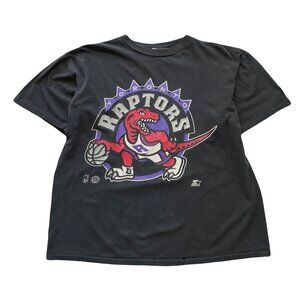 90s Starter Toronto Raptors Big Logo Tee L